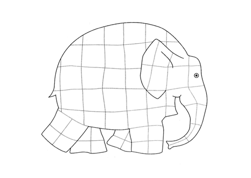 Download Elmer colouring in sheet | Teaching Resources