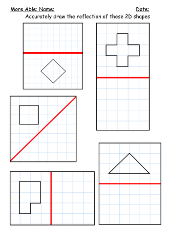 Reflection of Shapes | Teaching Resources