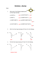 Bearings Lesson with Worksheet Questions&Extension - Resources - TES