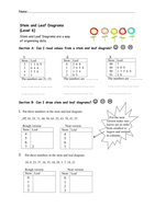 Stem and Leaf Diagrams Worksheets. - Resources - TES