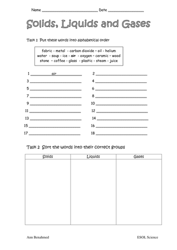 Is it a solid, liguid or gas? by annbenahmed - Teaching ...