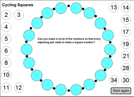 Nrich Cycling Squares Teaching Resources