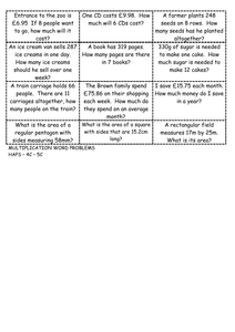 Steps to solving word problems by kittycat3 - UK Teaching Resources - TES