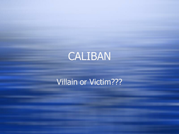 caliban analysis