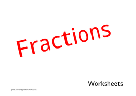 Year 3 equivalent fractions worksheet image
