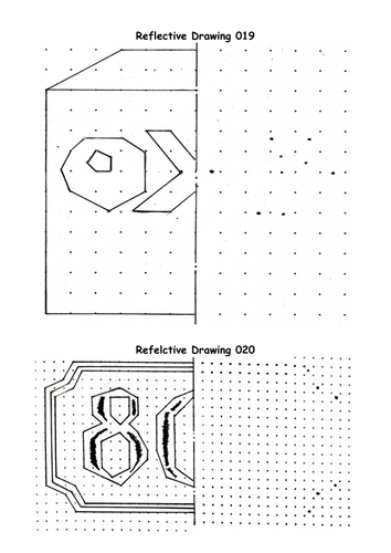 Drawing Lines Of Reflection : Reflective drawing line of symmetry reflection by