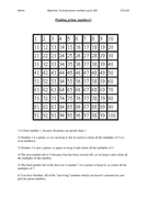 discovering prime numbers by bonniemarieone - Teaching Resources - Tes