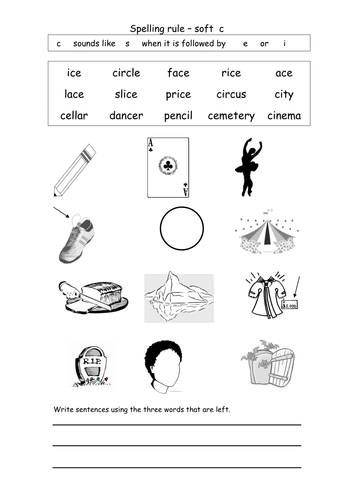 Spelling Soft C by coholleran - Teaching Resources - TES