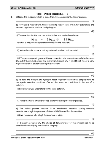 free-chemistry-haber-process-teaching-resources