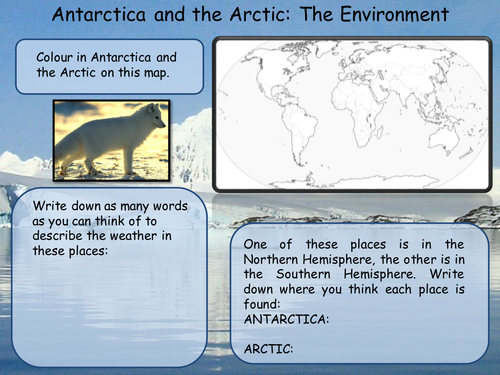 Antarctica and The Arctic: Environments Worksheets | Teaching Resources