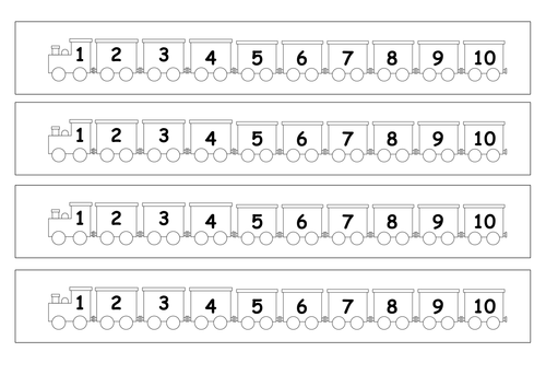 train number lines 1 10 1 20 teaching resources