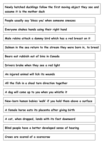 Animal Behaviour Resources: Worksheets, Activities by eleanorvickers