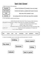 Activities behaviour Resources: Behaviour  Worksheets, Animal worksheets animal