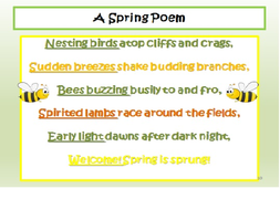 Spring And Easter Poetry Lesson : Acrostic And Free Verse By Alice K 