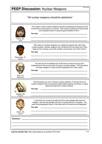 Nuclear Weapons | Teaching Resources