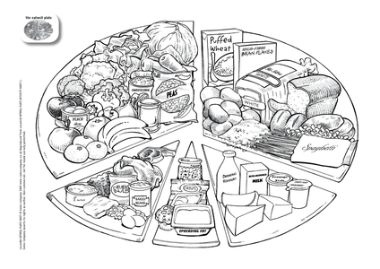 Download Eatwell plate colouring / activity sheet by healthy ...