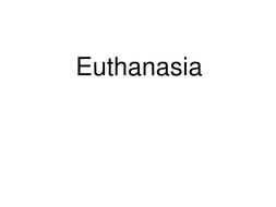 Research Paper on Euthanasia - Nursingfy