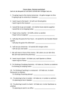 german future tense revision worksheet teaching resources