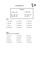 Percentage Questions Worksheet - KS3/GCSE | Teaching Resources