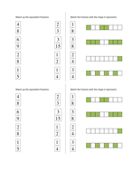 Match Up The Equivalent Fractions | Teaching Resources