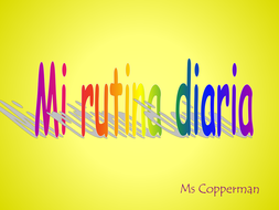 Mi rutina diaria | Teaching Resources