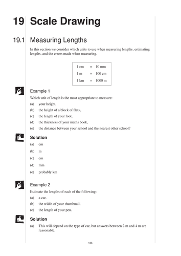 KS3 Scale Drawing MEP Year 7 Unit 19 Teaching Resources