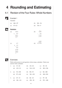 ks3 rounding and estimating mep unit 4 by cimt uk