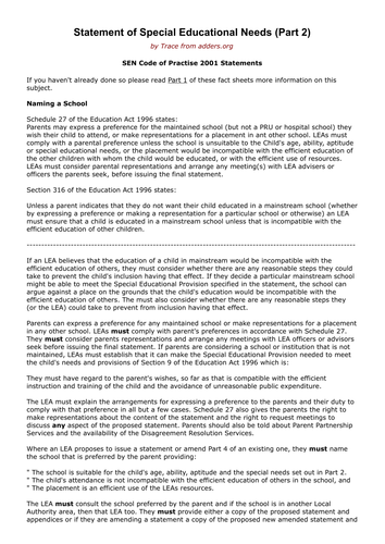 statement-of-special-educational-needs-part-2-teaching-resources