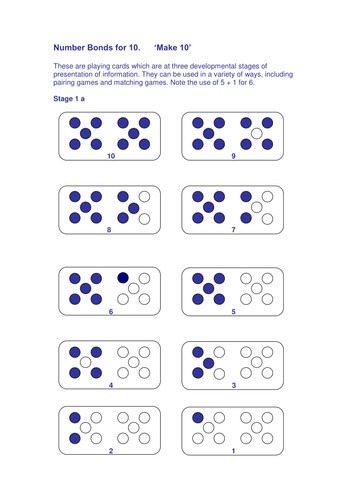 Number bonds - activities and cards | Teaching Resources