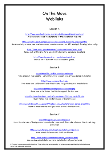 Functions of skeletons | Teaching Resources