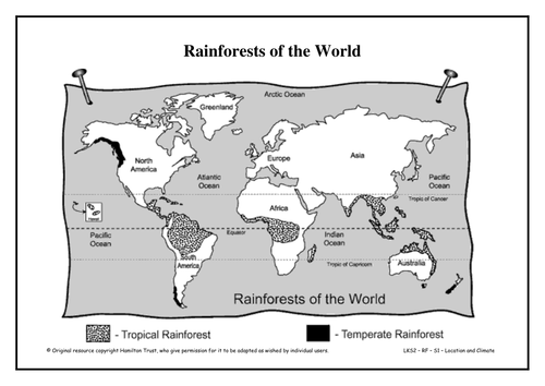 rainforests map