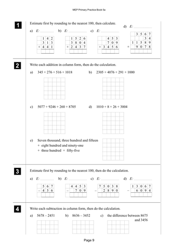 problem solving practice addition and subtraction lesson 6.9 answer key