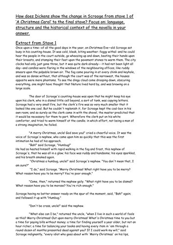 Christmas carol coursework 07 picture