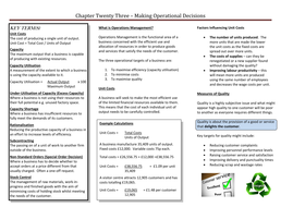 Operational Decisions Teaching Resources