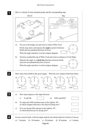 Yr 5 Compass Direction : Lesson 84 | Teaching Resources