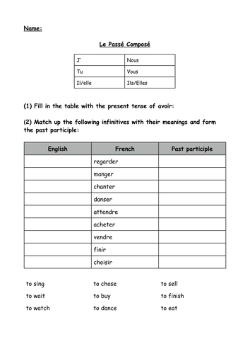 ks4 french revision teaching resources