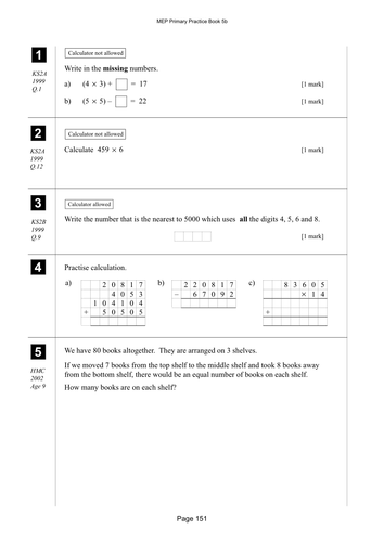 Yr 5 Number : Lesson 151 | Teaching Resources