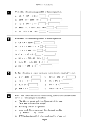 Yr 6 Operations : Lesson 4 