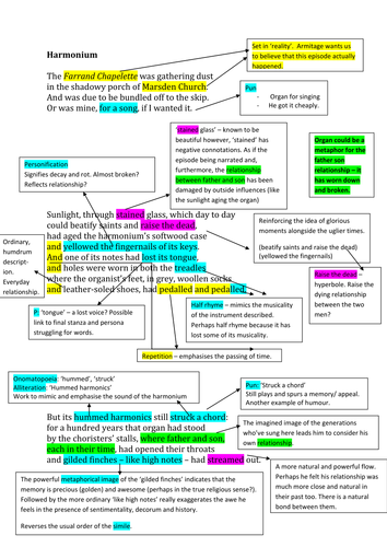 poem lover english Armitage: KateFal Analysed and Simon Harmonium by  Annotated