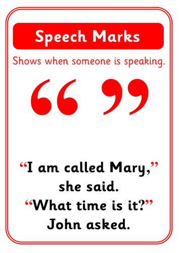 punctuation direct speech pdf