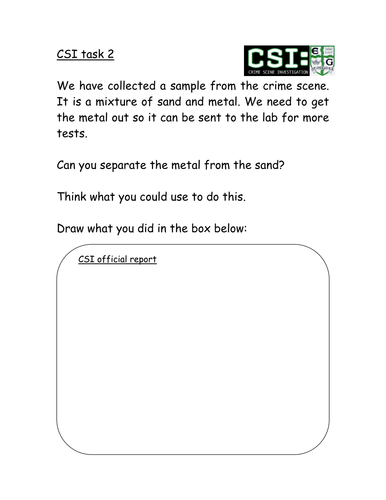 Forensics unit | Teaching Resources