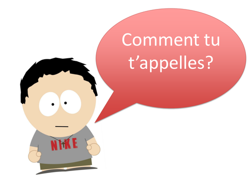 Comment tu t'appelles? Introducing one's self Teaching