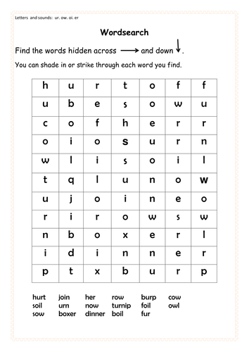 Phonic wordsearches inc. Sets 1 to 7 - letters & sounds, Consonant ...