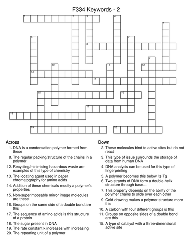 crossword puzzles teaching resources