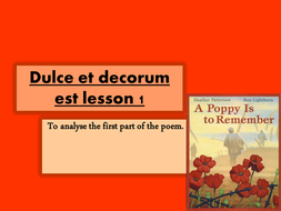 Y9 dulce et decorum est coursework 06 picture