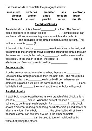 electrical-circuits-cloze-teaching-resources