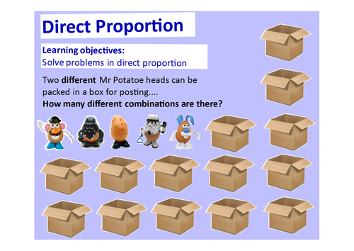 Direct Proportion Unitary Method Worksheet