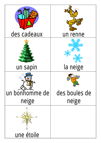 French - Christmas vocabulary | Teaching Resources