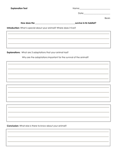 Animal Adaptations | Teaching Resources