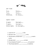 ER verbs worksheet and starter | Teaching Resources